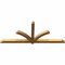 Ekena Millwork Redmond Rough Sawn Timber Gable Bracket, Western Red Cedar, 96"W x 40"H x 4"D x 4"F, 10/12 Pitch GBW096X40X0404RED00RWR - alternate 4